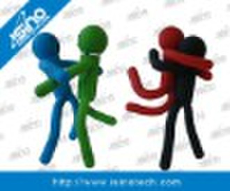 Fun USB, Soft Rubber Material Stick Figure, Hot Sa