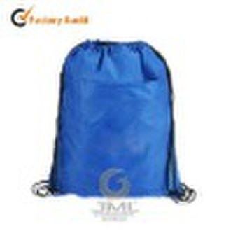 Drawstring backpack with front pocket/shopping Bag