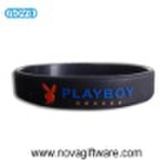 embossed silicone wristband