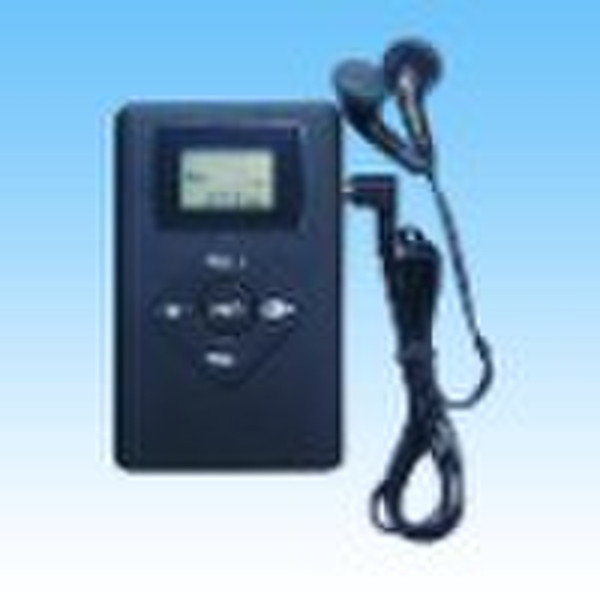 Fixed frequency radio with LCD display