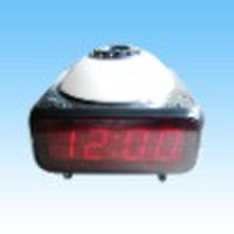 Novelty LED clock with mosquito liquid heater