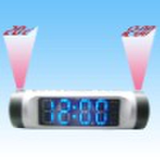 Novelty LED Clock with time and temperature projec