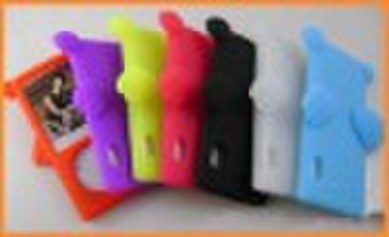 Angel style soft leather cover silicon skin case f
