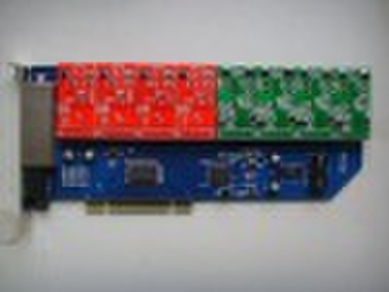 8 портов FXO Asterisk / FXS PCI карта (CT800P)