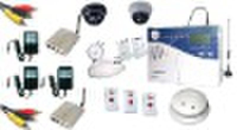 Wireless GSM-LCD Home Alarm System with SMS Functi