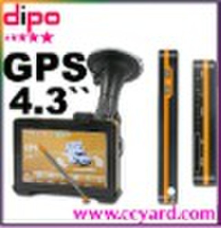 4.3" CAR GPS SYSTEM WITH FM AV IN 2GB SD CARD