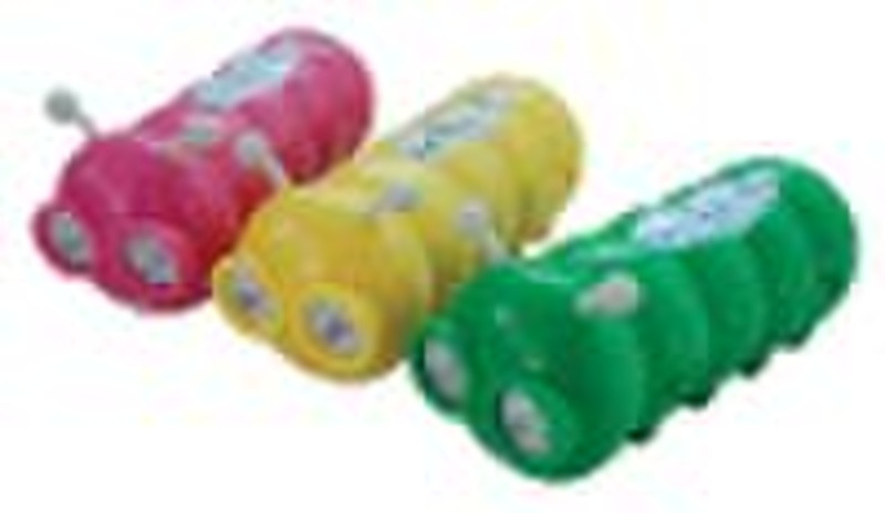 Caterpillar-shaped Hand Press Flashlight