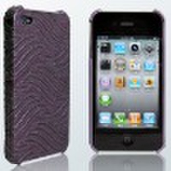 PC+PU leather case for iPhone 4