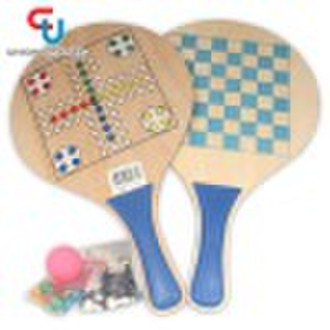 Beach Racket With Ball And Chess