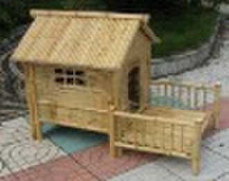 竹子的狗的屋子