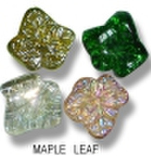 Special-shaped glass craft series-glass maple leaf