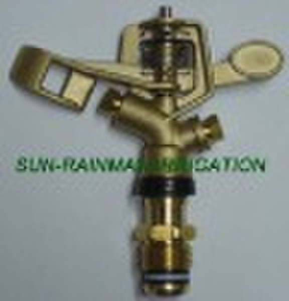 Brass impulse sprinkler
