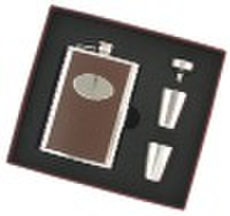 Flask and flask cups gift set SS-8755