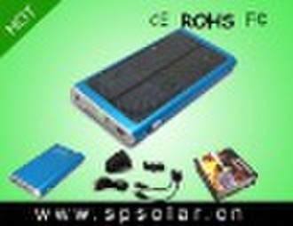 Luxury solar charger with 2600mah battery