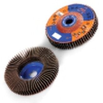 Radial abrasive flap disc