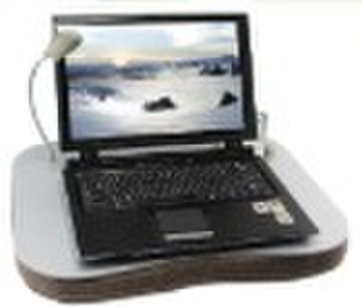 Laptop desk with Built-in Cushion and light   HDL-