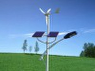 Off-grid wind and solar power lighting system