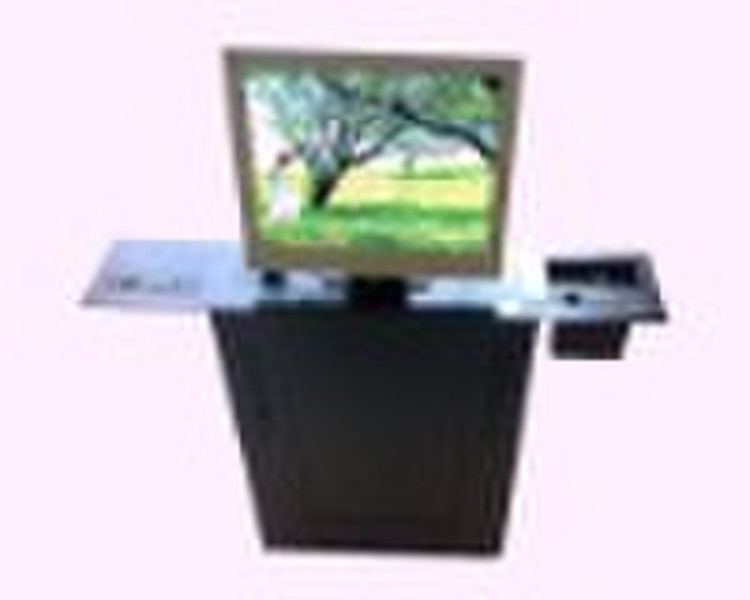 AM8- LCD lift mechanism/screen insert desk hidden