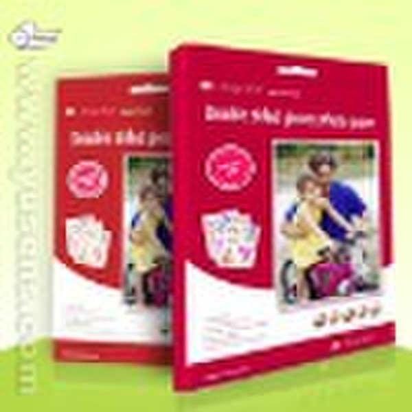 Double sided glossy photo paper