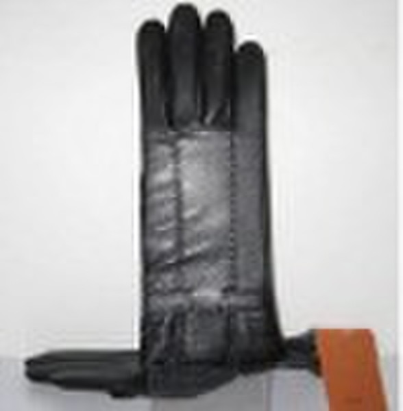 woman leather gloves