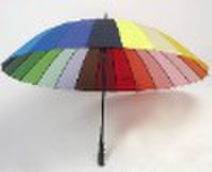 16K  straight rainbow umbrella