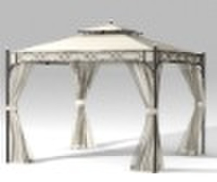 Deluxe gazebo with solar light