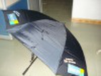 Double-deck golf umbrella