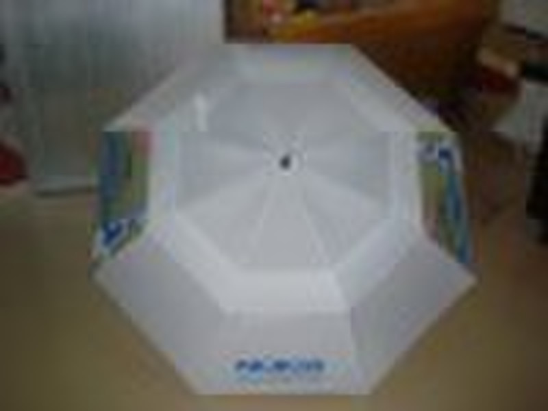 Double-deck golf umbrella