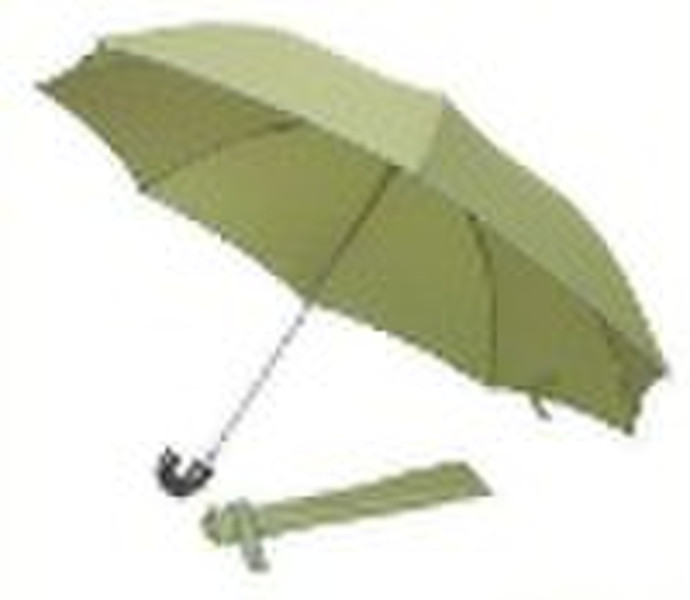 Two folding umbrella