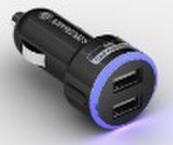 Mini dual USB car charger for iPhone,iPod,iPad