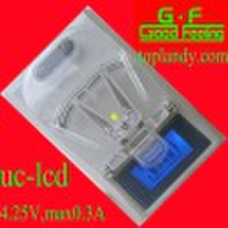 flashing LCD mobile phone battery charger