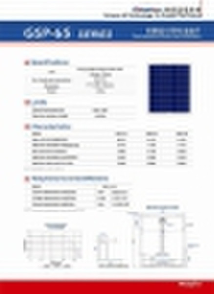 GSP-65 Series solar module