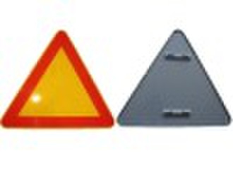 triangle reflective sign plate