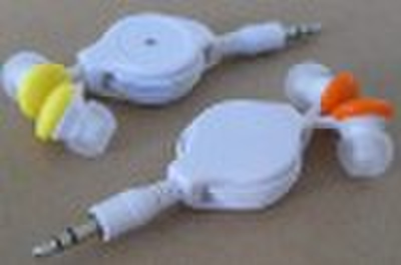 3.5mm retractable earphone for SONY&IPOD MP3,M