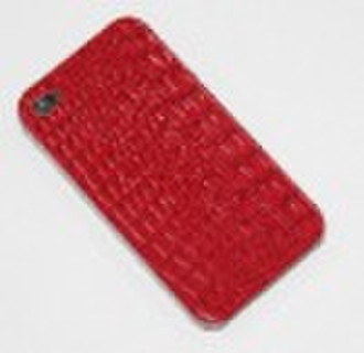 PC with leather covered mobile phone case for ipho