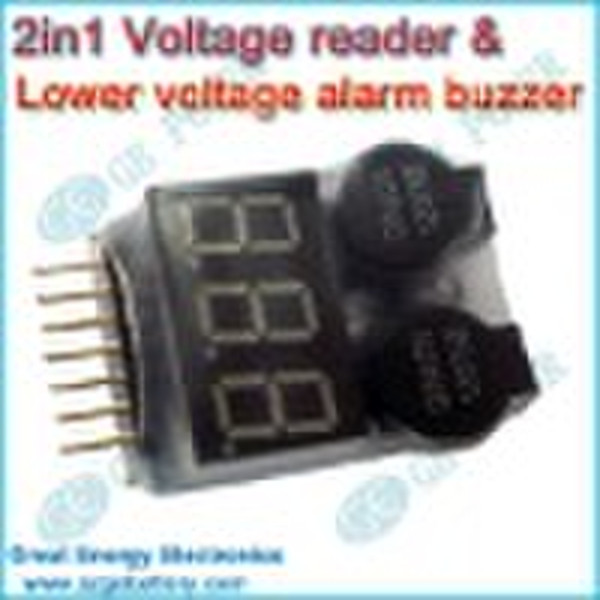 RC Lipo Battery meter,Voltage Reader&Lower Vol