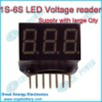 Li Po Battery Voltage indicator Tester 1S-6S, Lipo