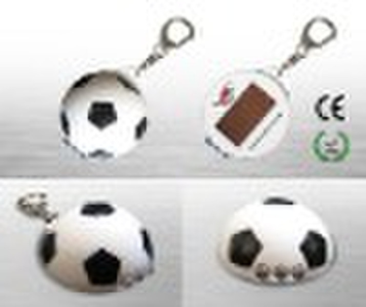 Soccer solar keychain light