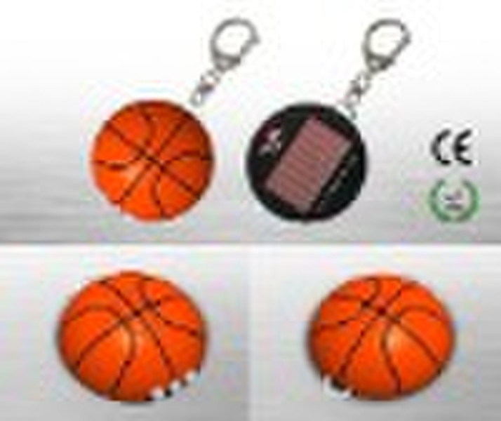 Solar keychain(Basketball shape)