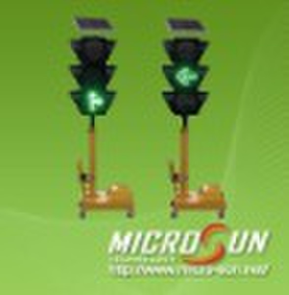 Square Solar Traffic Lights