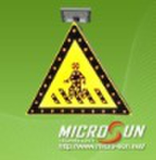 Plate Solar Traffic Sign