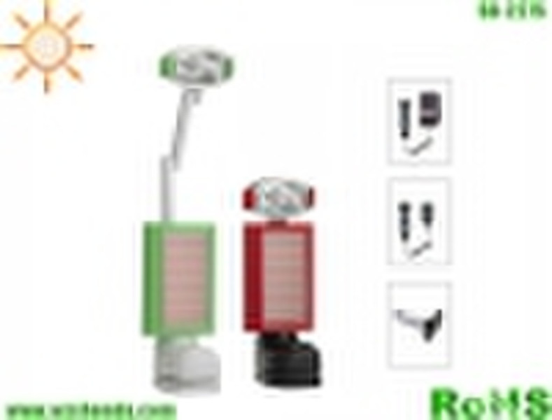 Solar and dynamo desk lamp