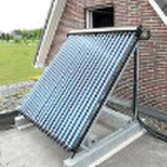 On the tile roof vacuum solar collector