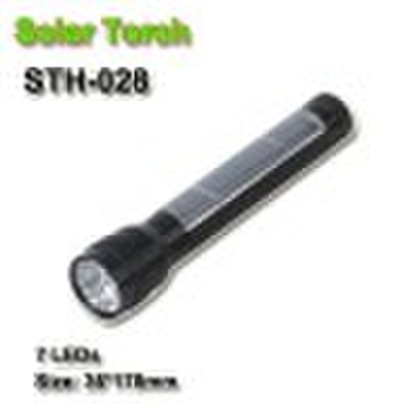 portable solar flashlight