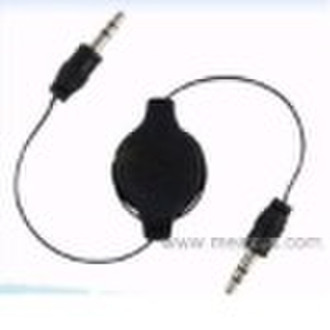 Retractable Audio Aux Cable for iPod iPhone 4 G 4t