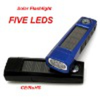 Solar flashlight with compass for promotion gift(H