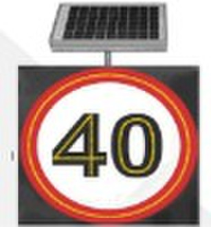 solar traffic sign