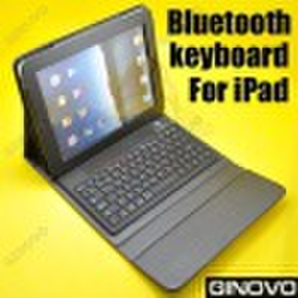 Bluetooth Wireless Keyboard + Leather Case For iPa