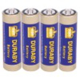 R6 carbon zinc battery with PVC jacket