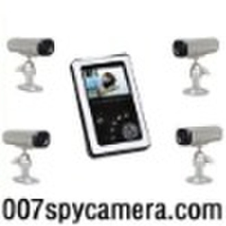 4 wireless camera with 2.4Ghz Motion Detection rec